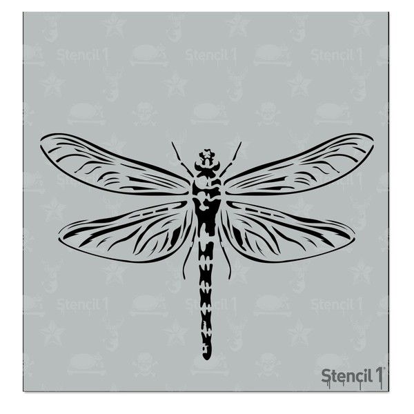 Stencil1 Dragonfly Stencil 5.75" x 6" - Durable Quality Reusable