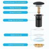 Pop Up Valve Drain Valve Made of Brass, Drain Fitting