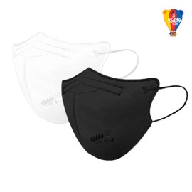 A3 Teddy Idiot Bird Beak Mask Black White 100 Sheets Extra Large / 테디 얼큰이 새부리형마스크 블랙 화이트 100매 특대형