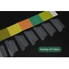MerryNine Tabs and Labels for Classic Suspension Files, Clear/White, Folders