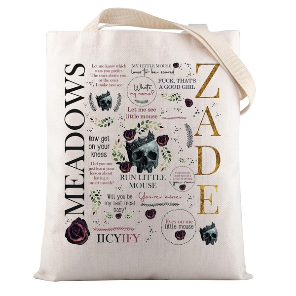 VAMSII Zade Meadows Merch Run Little Mouse Tote Bag Dark Romance