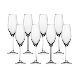 Anchor Hocking Champagne Flutes, Sondria 7 Ounce Champagne Glasses, Set of 8