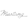United Pacific F6802 Tripe Chrome Die-Cast “Mustang” Script Emblem, Badge