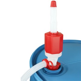 Zeeline By Milton ZE369W, Siphon Drum Pump, Manual Siphon pump with flexible 48” hose,7 Gallons Per Minute, Transfer Liquids from 55Gallon Drums or Smaller, Def Drum Pump,(Polyethylene/Polypropylene)