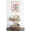 Kate and Laurel Sylvie Another Round Guest Check Framed Canvas