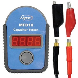 Supco Capacitor Tester MFD10 w/ LED Display, 0.01 to 10000mF Range, +/- 5% Accur