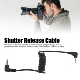 Bewinner Remote Shutter Release Connection Cable Camera Remote Control 2.5 mm Male to 3.5 mm Male Camera Shutter Release Cable for PE 16NE, RF 602, JY 2004 Receiver, Gold-Plated