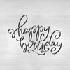 Happy Birthday Script Stencil - Reusable Stencils for Painting -