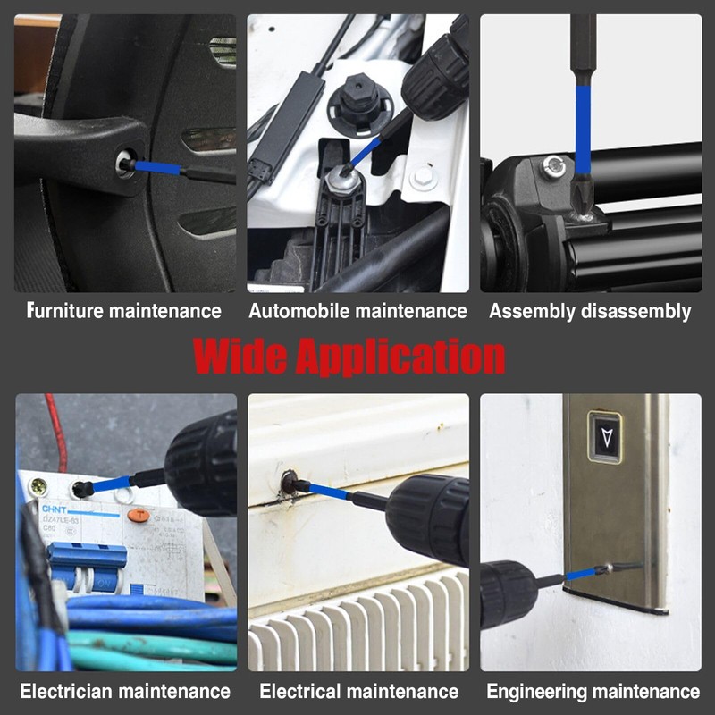 38pcs Impact Driver Bit Set, Magnetic S2 Screwdriver Bit Set,