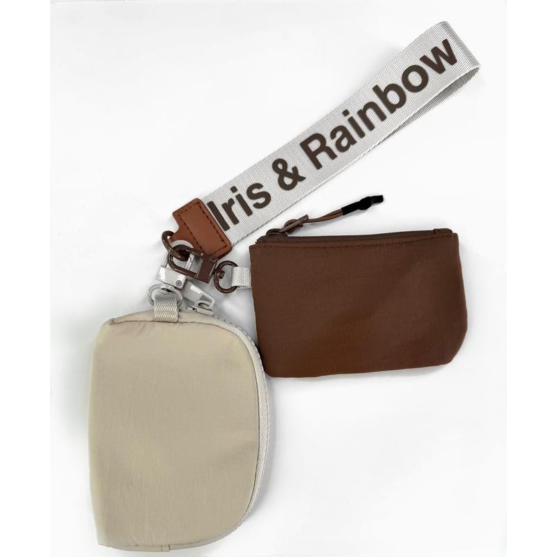 The Iris Pouch Wristlet (#8049-2) Simplify Your Routine:_Mint Green/White