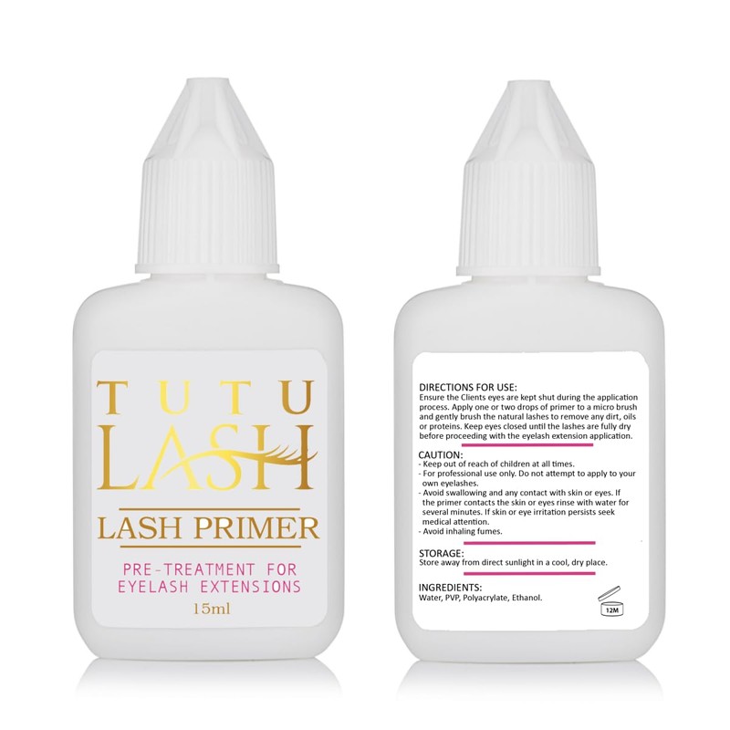 Eyelash Primer 15ml Pre-Treatment for individual Lash Extensions pre-treatment removes