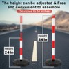 Konohan 6 Pack 34 Inch Parking Cone Delineators Post Traffic