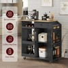 MAHANCRIS Kitchen Island with Power Outlet, Kitchen Storage Island with