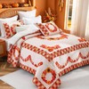 Cmfshape King Size Quilt Set Thanksgiving,Fall Pumpkin Pattern Printed Bedding