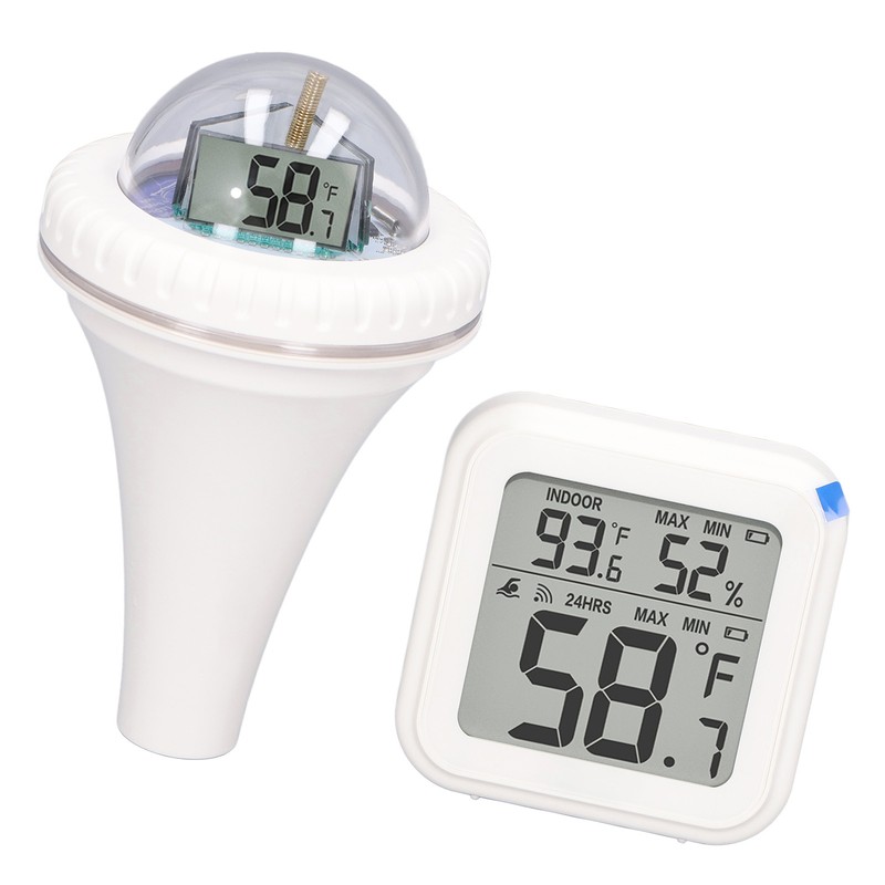 Wireless Pool Thermometer High Accuracy Time Data Recording Waterproof Digital