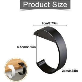 UYVPAER Pack of 2 Table Handbag Holder Hooks Robust Purse Table Hook Non-Slip Portable Bag Hook for Handbags in the Desk Hanger Desk Office Restaurant