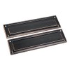 QCAA Solid Brass Mail Slot, with Solid Brass Interior Back