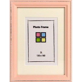 Iwata PH-DSP-2L Picture Frame, Dot Silver, 2L, Pink, Wooden