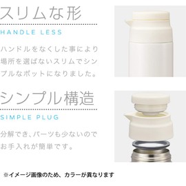 Peacock AHS-100 BN Hot and Cold Insulated Tabletop Pot, Brownie, 3.3 gal (1.0 L)