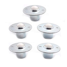 CY-16B Flying Saucer Ball Bearing Conveyor Belt Roller Nylon Ball 16mm Diameter (Pack of 5)