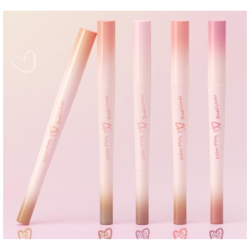 2AN Color Play Dual Liner 0.7g+0.18g, Shade:01 Honey Peach