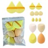 HAPVITAL 14 Pcs Multi-functional Makeup Puff Foundation Sponge Foundation Sponge