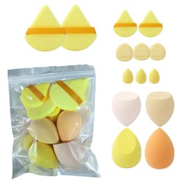 HAPVITAL 14 Pcs Multi-functional Makeup Puff Foundation Sponge Foundation Sponge - Makeup Sponge Concealer Sponge Filling Powder Puff, 7 Large Cushion with Water, BB Makeup Tools, Sponge Makeup Eggs,