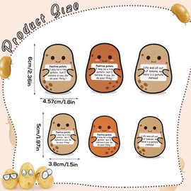 48pcs Mini Funny Positive Potato Stickers, Creative Cute Potato Stickers Funny Stickers Positive Potato Sticker for Birthday Gift Party Decoration Encouragement