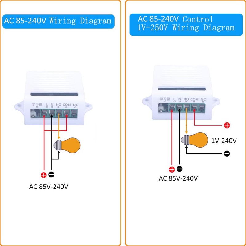 AC 85-240V Wireless Light Switch for Lights Lamps Fans Outdoor