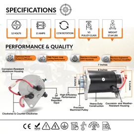 Parts World USA Starter Generator for Yamaha G16 G19 G20 G21 G22(1996 - Up) Gas Golf Cart 15422 JN6H110001-00 JN6H110002-00 GSB107-06 GSB107-06E GSB107-06F GSB107-06G GSB107-06H - 1 Year Support