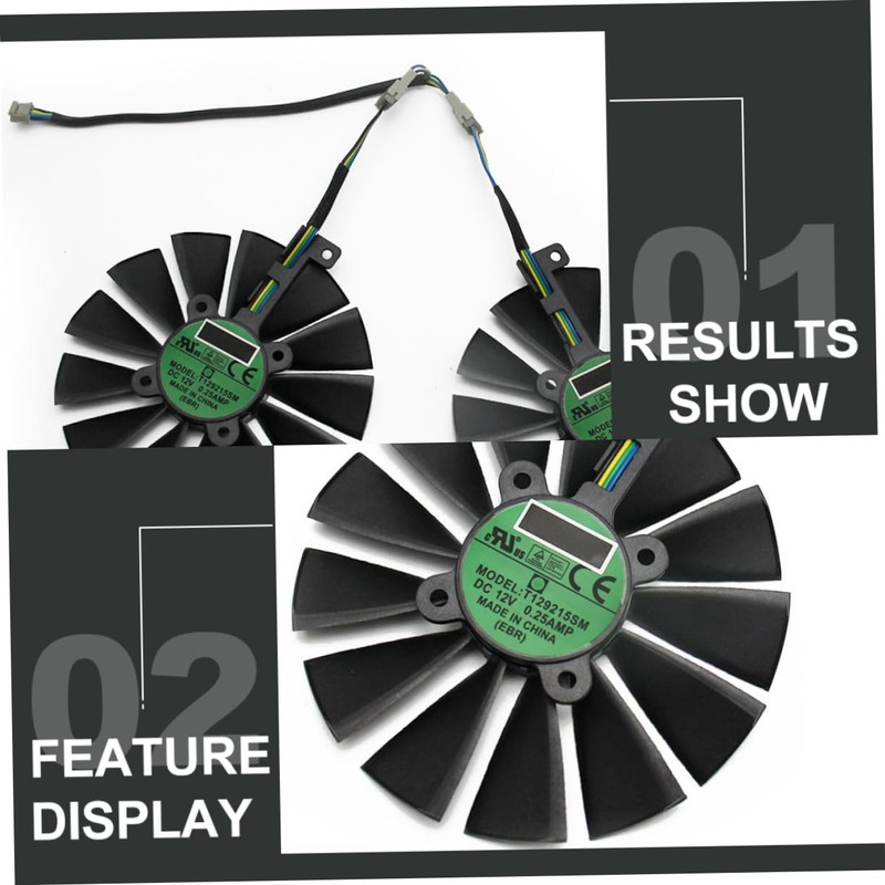 LABRIMP 1 Pair Graphics Card Cooling Fan Replacement GPU Air