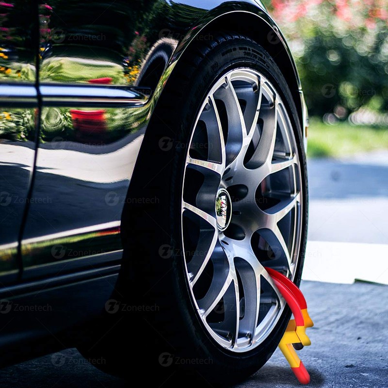 ZONETECH Wheel Lock Security Tire Clamp - Premium Quality Heavy