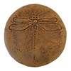 Solid Rock Stoneworks Round Dragonfly Stepping Stone- Autumn Wheat
