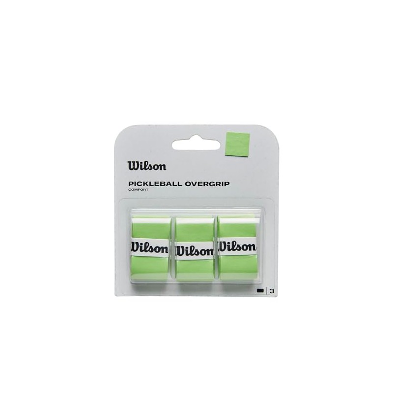 WILSON Pickleball Paddle Overgrip - 3 Pack, Green