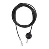 Fitness Gym Replacement Cable, Black Replacement Gym Cable for Homes