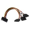 vhbw SATA Power Cable to 3X SATA Female for Hard