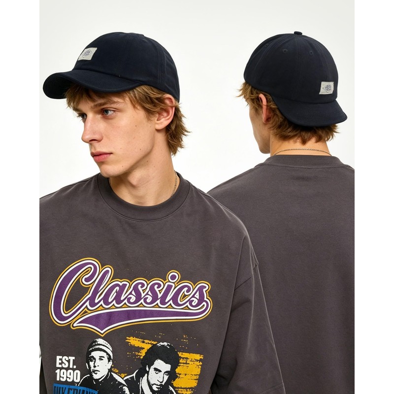 Croogo G-DY10 Men's Cap, Short Brim, Soft, Breathable, Plain, Simple,