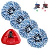 FabDay 4 Pack Refills & 1 Mop Head Cap for