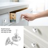 HAFRILY 4Pcs Drawer Knobs 23mm Cupboard Door Knobs Stainless Steel