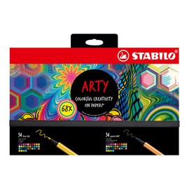 Fineliner stabilo point 88 and pen 68 arty creative | Box of 68 piece