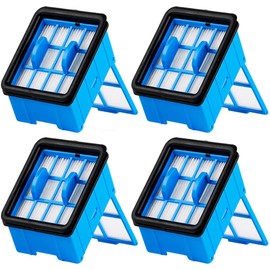 Para Bissell CrossWave OmniForce (Edge) & OmniFind aspiradora, 4 paquetes de filtros HEPA de repuesto, Compare con la pieza 1640065 1640066