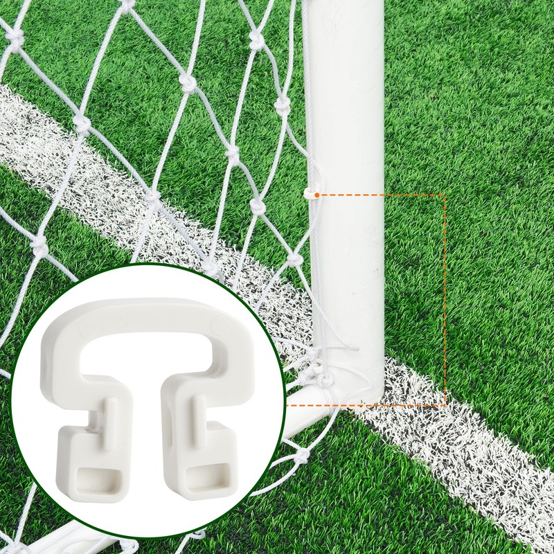 RunNico 50Pcs Soccer Goal Net Clips, Plastic Football Net Clip,