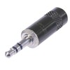 REAN Black/Silver/Gold NYS231B 3.5 mm Stereo Jack Socket