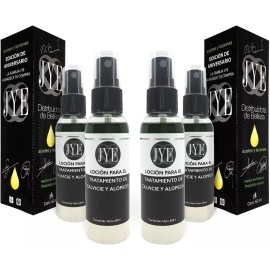 JYE 4 Lociones Calvicie  Natural Y Efectivo Formula Mejorada