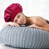 4-Pack Adjustable Shower Satin Caps for Women – Comfortable Sleeping