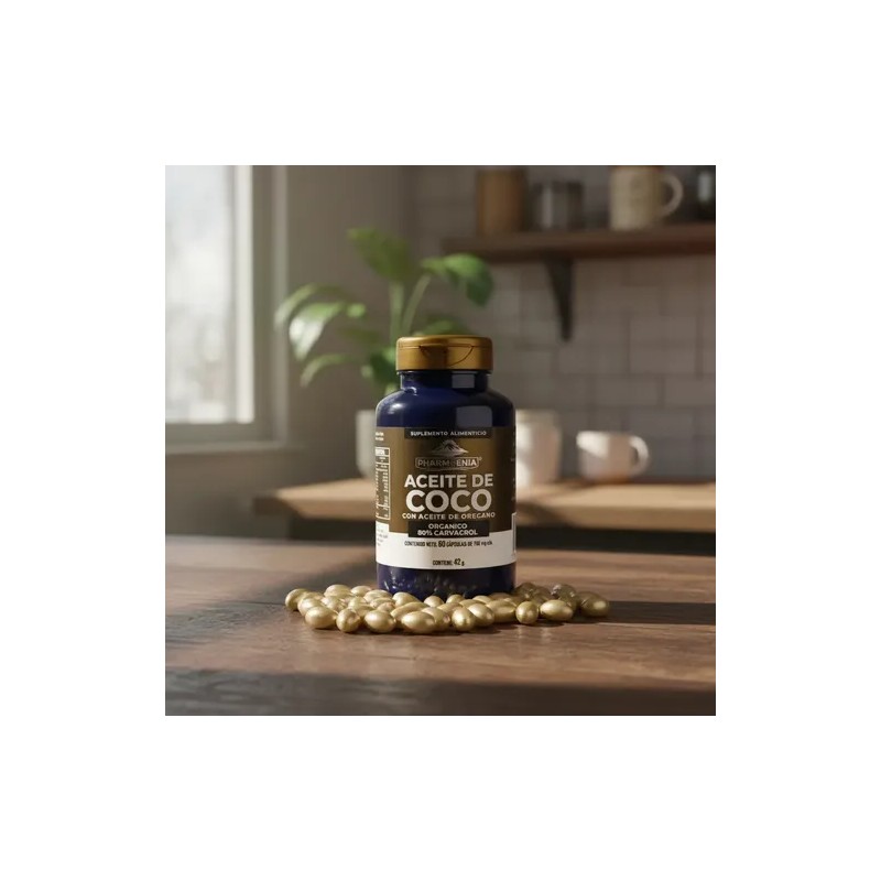 Capsulas Aceite De Coco Con Aceite De Oregano 60 Cápsulas