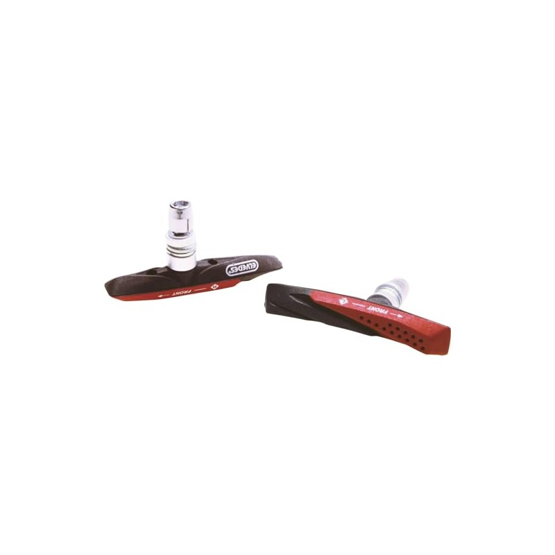 Elvedes Unisex's Brake Shoes V-Type 72 mm Dual Composite-Multicoloured