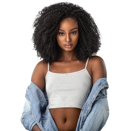 Sensationnel Curls Kinks & CO KINKY 4B-4C Instant Weave Half Wig - IW GAME CHANGER (1B [Off Black])