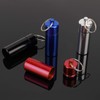 OOTSR Portable Pill Case (2.6"x0.7") with D-Ring Carabiner Waterproof Aluminum