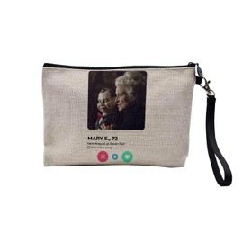 Canvas Bag - Mary Shaw Ventriloquist Movie Horror Meeting Love - Linen Look Cosmetic Bag - Toiletry Bag - 23.5 x 15 cm, Mary Sha, 23.5 x 15 cm, Cosmetic Bag, Mary Sha, Cosmetic bag